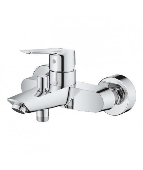 GROHE Mitigeur monocommande Bain /Douche Start, robinet avec inverseur, mousseur économique d'eau, rosace incluses, chromé, 2…