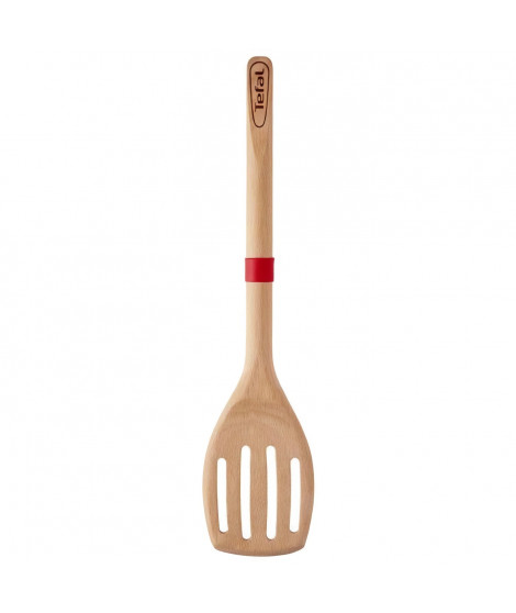TEFAL Spatule a angle Ingenio - Bois hetre et silicone platinium - 32 cm