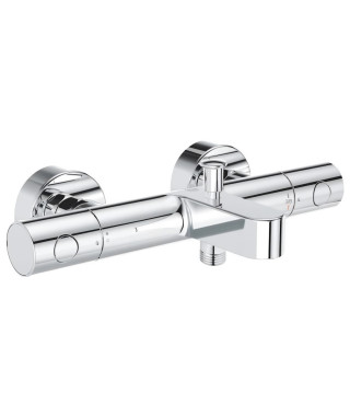 GROHE Robinet thermostatique bain douche Precision Get, montage mural, indicateur de température, filtres intégrés, chromé,34…