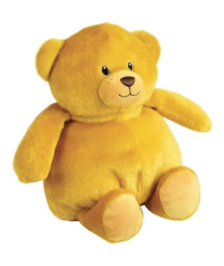 JEMINI Peluche bouillotte Ours - A chauffer au micro-ondes micro perles d'argile +/- 19 cm