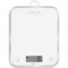 TEFAL - BC5000V1 Balance de Cuisine Optiss 5kg/1g Fonction Tare Conversion Liquide Ecran LCD Blanc