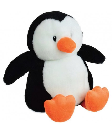 JEMINI Peluche bouillotte Pingouin - A chauffer au micro-ondes micro perles d'argile +/- 19 cm