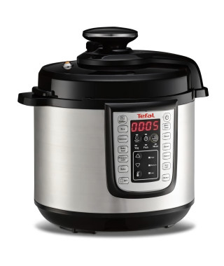 TEFAL Multicuiseur, Capacité 6 L, Cuisson pression, Multifonction, 25 programmes, Fast and Delicious CY505E10