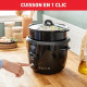 TEFAL Cuiseur a riz, Cuve 5 L antiadhésive, Capacité 1,5 kg de riz, Maintien au chaud, Panier vapeur, Classic 2 RK103811