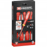 Coffret de 5 Tournevis Protwist isolés 1000V FACOM - AT5VE.PB (Livré avec 3 Tournevis Fente + 2 Prozidriv)