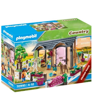 PLAYMOBIL - 70995 - Carriere d'entrainement - Cheval et poney prets pour l'entrainement