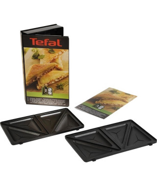 TEFAL Accessoires XA800212 Lot de 2 plaques croque triangle Snack Collection