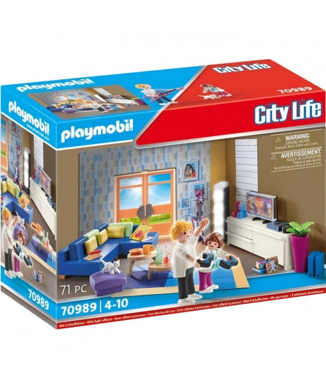PLAYMOBIL - 70989 - City Life - La Maison Moderne - Salon Aménagé - Multicolore - 4 ans et plus