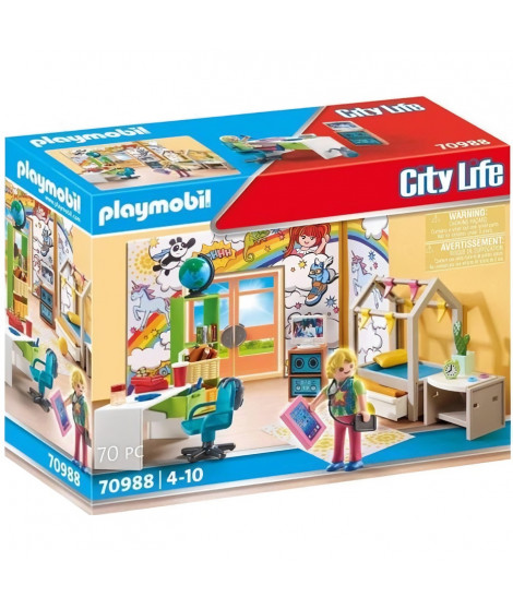 PLAYMOBIL - 70988 - City Life - La Maison Moderne - Chambre d'Adolescent