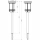Balise solaire effet flamme naturelle - GALIX, lanterne solaire a LED vacillantes