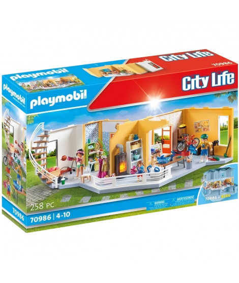 PLAYMOBIL - 70986 - City Life - La Maison Moderne - Etage Supplémentaire Aménagé