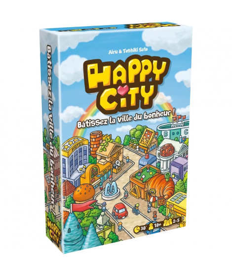Cocktail Games - Happy City - As d'Or 2022 - Jeu de société - a partir de 10 ans - 2 a 5 joueurs - 30 minutes