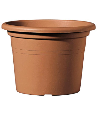 DEROMA Pot de fleurs rond Day R cotto - Coloris terre rouge - 40cm