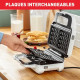 TEFAL Appareil a croque, Puissance 850 W, Plaques gaufre et croque extra-larges, Rangement vertical, Snack XL SW701110