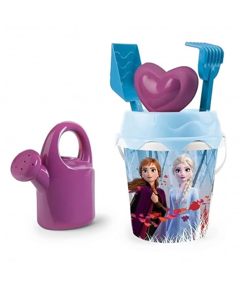 Jeu de plage La Reine des Neiges 2 - SMOBY - Seau garni avec accessoires - Violet et bleu - A partir de 18 mois