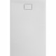 ALLIBERT Receveur de douche effet pierre Terreno - 140x90 cm - Blanc