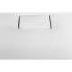 Receveur de douche extra-plat texture effet pierre TERRENO RECTANGLE 120 x 80 cm blanc