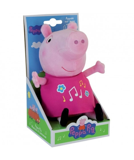 Jemini PEPPA PIG Peluche 25cm musicale & lumineuse