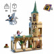 LEGO 76401 Harry Potter La Cour de Poudlard : le Sauvetage de Sirius, Jouet et Figurine d'Hippogriffe avec Château Fort et Balai