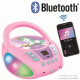 Lecteur CD Portable Bluetooth Licorne - LEXIBOOK - Effets Lumineux - USB - Enfant - Violet - Rose