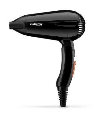 Seche-Cheveux - BaByliss - 5344E - Compact Léger avec poignée pliante, 2000W,  2 combinaisons températures / vitesses, Concen…