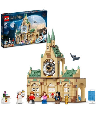 LEGO 76398 Harry Potter L'Infirmerie De Poudlard, Jouet Château et Tour de l'Horloge, Figurine Harry, Hermione, Ron, Enfants …