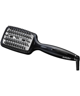 Brosse Chauffante Babyliss HSB101E - Smoothing Heated Brush - Céramique - pour un lissage rapide et facile