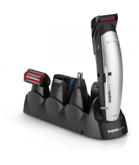 Tondeuse multi-usages - BaByliss - E837E - X-10 pour tous les styles utilisation avec ou sans fil, 5 accessoires