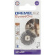 Brosse abrasive de précision DREMEL S471 'Diametre 25mm, Grain 36, Pour Ponçage et Polissage)