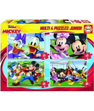 EDUCA - 18627 - Multi 4 Jr Mickey 20+40+60+80