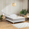 DEKO DREAM Matelas Magnifique - 140 x 190 cm - Ressorts ensachés et mémoire de forme - 5 zones de confort - 22 cm - Ferme