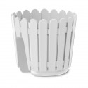 PoeTIC - Pot balustrade Landhaus 30 blanc - Ø29,5 x 26,5 cm avec vis de fixation