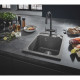 Evier a encastrer en pierre - minéraux GROHE - K700 - 40 x 50 x 20 cm - Gris anthracite