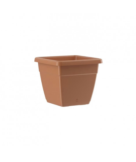 PoeTIC - Bac My City Garden carré 30 terre cuite - 29,6 x 29,6 x 25,6 cm - 13L