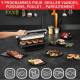 TEFAL GC724D12 Optigrill+ XL Grill viande, 9 programmes, Mode manuel, Décongélation, Surface de cuisson XL, Accessoires inclus