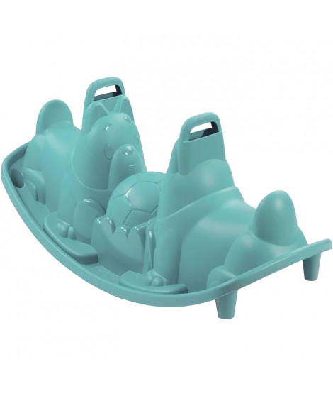 Bascule Chien 3 places - SMOBY - Bleu - Ergonomique - Anti-UV