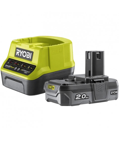 Batterie lithium+ 18V 2,0 Ah RYOBI - RC18120-120 avec chargeur rapide 2,0 A