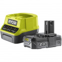 Batterie lithium+ 18V 2,0 Ah RYOBI - RC18120-120 avec chargeur rapide 2,0 A