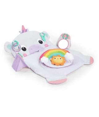 BRIGHT STARTS Tapis d'éveil Licorne - Taille XL avec coussin de maintien - 8 x 81 x 61 cm - Multicolore - Des la naissance