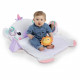 BRIGHT STARTS Tapis d'éveil Licorne - Taille XL avec coussin de maintien - 8 x 81 x 61 cm - Multicolore - Des la naissance