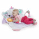 BRIGHT STARTS Tapis d'éveil Licorne - Taille XL avec coussin de maintien - 8 x 81 x 61 cm - Multicolore - Des la naissance