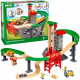 BRIO World Grand Circuit Plateforme Multimodale - Coffret 32 pieces - Circuit de train en bois - Ravensburger - Des 3 ans - 3…