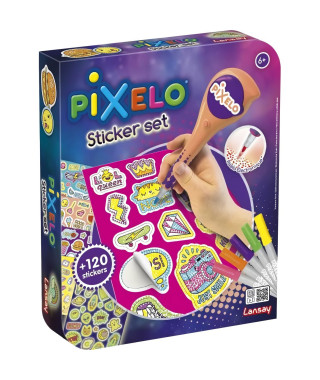 Pixelo - Set de stickers - Activités artistiques - Coloriage et dessins - Des 6 ans - Lansay