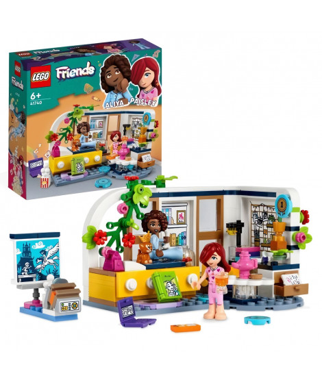 LEGO Friends 41740 La Chambre d'Aliya, Jouet avec Figurine Paisley et Chiot, Enfants 6 Ans