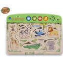 VTECH - Play Green - Mon Premier Puzzle Interactif des Animaux - Jouet Bois FSC