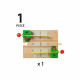 Passage a niveau magnétique Brio 33750 - Accessoire pour circuit de train en bois
