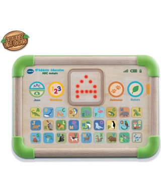 VTECH - Play Green - Tablette Éducative ABC Nature - Jouet Bois FSC