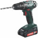 METABO Perceuse visseuse BS18 avec 2 batteries 18 V 2 Ah Li-ion, un chargeur et un coffret de 73 accessoires