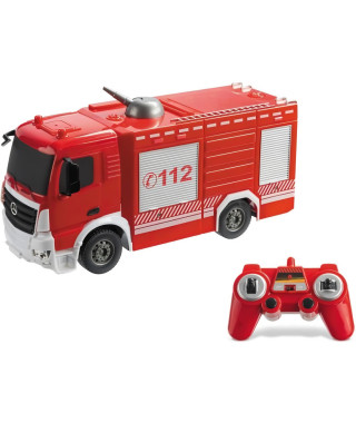 Véhicule radiocommandé Mercedes Antos Camion pompiers 1:26eme avec effets lumineux