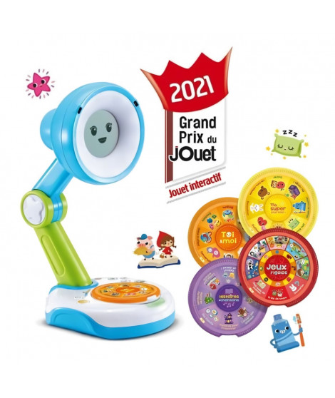 VTECH - Funny Sunny, Mon Compagnon Interactif Bleu - Jouet éducatif pour enfants de 3 a 8 ans